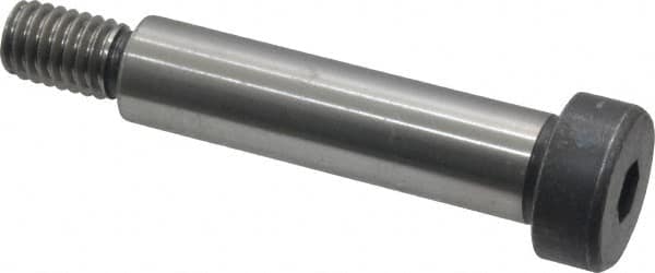Made in USA - 1/2" Shoulder Diam x 2" Shoulder Length, 3/8-16 UNC, Hex Socket Shoulder Screw - 8 Alloy Steel, 0.729 to 3/4" Head Diam - Americas Industrial Supply