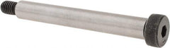 Made in USA - 1/2" Shoulder Diam x 3-3/4" Shoulder Length, 3/8-16 UNC, Hex Socket Shoulder Screw - 8 Alloy Steel, 0.729 to 3/4" Head Diam - Americas Industrial Supply