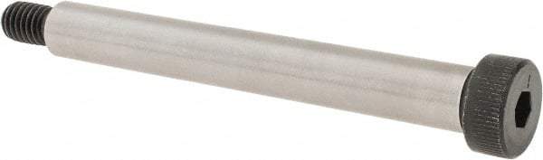 Made in USA - 1/2" Shoulder Diam x 4" Shoulder Length, 3/8-16 UNC, Hex Socket Shoulder Screw - 8 Alloy Steel, 0.729 to 3/4" Head Diam - Americas Industrial Supply