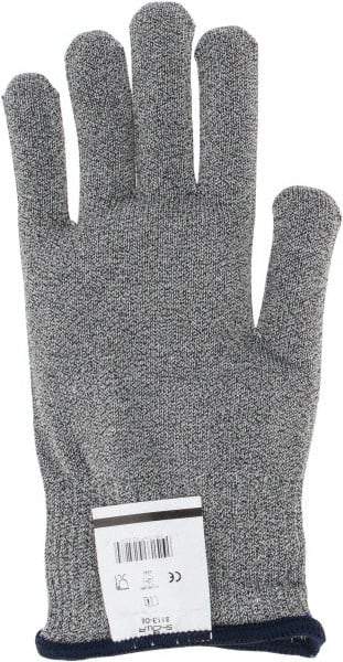 SHOWA - Size M (8), ANSI Cut Lvl 4, Puncture Lvl 0, Abrasion Lvl 1, Dyneema/Lycra/Spectra/Thermax Cut Resistant Gloves - 8.7" Long, Knit Wrist, Light Gray, Ambidextrous - Americas Industrial Supply