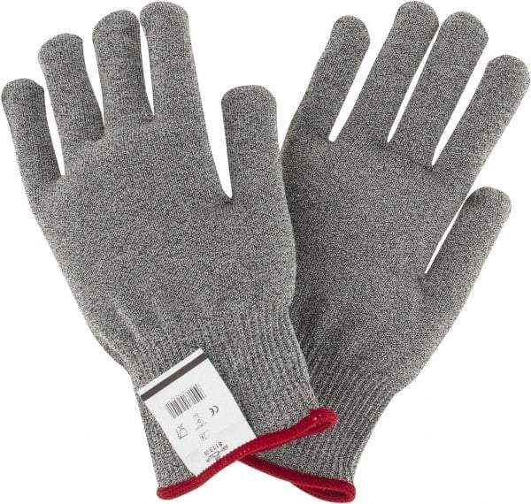 SHOWA - Size L (9), ANSI Cut Lvl 4, Puncture Lvl 0, Abrasion Lvl 1, Dyneema/Lycra/Spectra/Thermax Cut Resistant Gloves - 9.5" Long, Knit Wrist, Light Gray, Ambidextrous - Americas Industrial Supply