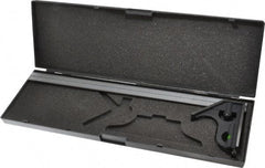 SPI - 2 Piece, 18" Combination Square Set - 1/16, 1/32, 1/64 & 1/8" (4R) Graduation, Hardened Steel Blade, Cast Iron Center & Square Head - Americas Industrial Supply