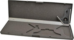 SPI - 2 Piece, 18" Combination Square Set - 1/100, 1/32, 1/50 & 1/64" (16R) Graduation, Hardened Steel Blade, Cast Iron Square Head - Americas Industrial Supply