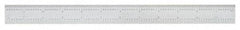 SPI - 24 Inch Long Blade, 16R Graduation Combination Square Blade - Baked Enamel Coated, 1/100, 1/64, 1/50 and 1/32 Inch Graduation - Americas Industrial Supply