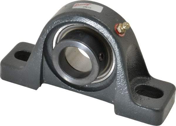Browning - 1-3/16" ID, 6-3/16" OAL x 3-9/32" OAH Pillow Block - 2,567 Lb Static Cap, 4,381 Lb Dyn Cap, 4-5/8" Btw Mnt Hole Ctrs, 1-11/16" Base-to-Ctr Ht, Cast Iron - Americas Industrial Supply