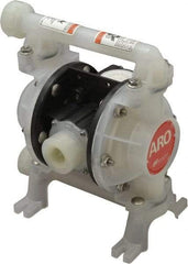 ARO/Ingersoll-Rand - 3/8" NPT, Nonmetallic, Air Operated Diaphragm Pump - PTFE Diaphragm, Polypropylene Housing - Americas Industrial Supply