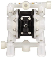 ARO/Ingersoll-Rand - 1/2" NPT, Nonmetallic, Air Operated Diaphragm Pump - PTFE Diaphragm, Polypropylene Housing - Americas Industrial Supply