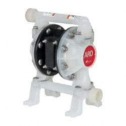 ARO/Ingersoll-Rand - 3/4" NPT, Nonmetallic, Air Operated Diaphragm Pump - Santoprene Diaphragm, Polypropylene Housing - Americas Industrial Supply