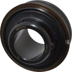 Browning - 1" ID x 2.0472" OD, 2,801 Lb Dynamic Capacity, ER Style Insert Bearing - 52100 Steel Insert, 3/4" Race Width, 1,651 Lb Static Capacity - Americas Industrial Supply