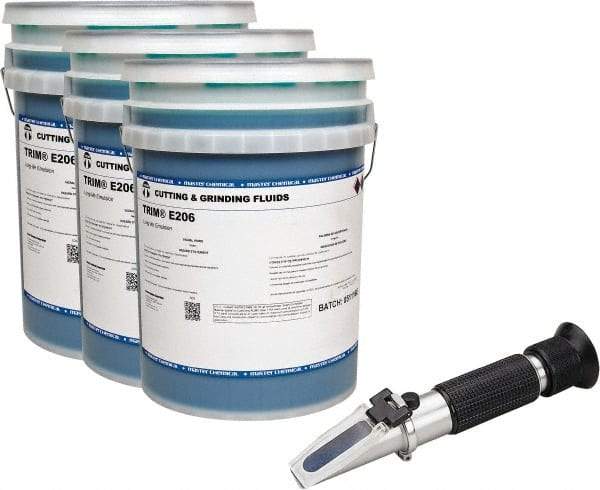 Value Collection - Trim E206, 5 Gal Pail Cutting & Grinding Fluid - Water Soluble, For Gear Hobbing, Heavy-Duty Broaching, High Speed Turning - Americas Industrial Supply