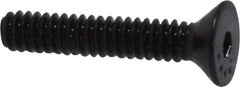 Made in USA - #4-40 UNC Hex Socket Drive, 82° Flat Screw - Alloy Steel, Black Oxide Finish, Fully Threaded, 5/8" OAL - Americas Industrial Supply