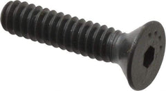 Made in USA - #6-32 UNC Hex Socket Drive, 82° Flat Screw - Alloy Steel, Black Oxide Finish, Fully Threaded, 5/8" OAL - Americas Industrial Supply