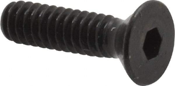 Made in USA - #10-24 UNC Hex Socket Drive, 82° Flat Screw - Alloy Steel, Black Oxide Finish, Fully Threaded, 3/4" OAL - Americas Industrial Supply