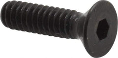 Made in USA - #10-24 UNC Hex Socket Drive, 82° Flat Screw - Alloy Steel, Black Oxide Finish, Fully Threaded, 3/4" OAL - Americas Industrial Supply