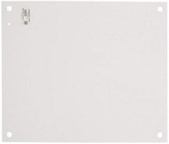 Cooper B-Line - 22-1/2" OAW x 32" OAH Powder Coat Finish Electrical Enclosure Nonperforated Panel - 36" x 24" Box, 14 Gauge Steel, Use with 36246-1/36248-1 - Americas Industrial Supply