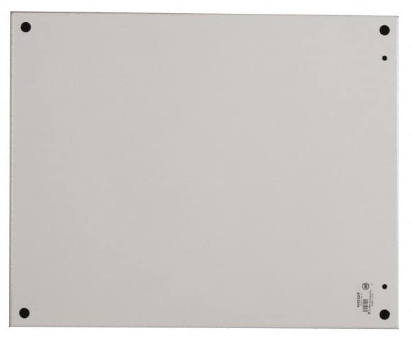 Cooper B-Line - 13" OAW x 13" OAH Powder Coat Finish Electrical Enclosure Nonperforated Panel - 16" x 16" Box, 12 Gauge Steel, Use with 16166-12/16168-12 - Americas Industrial Supply