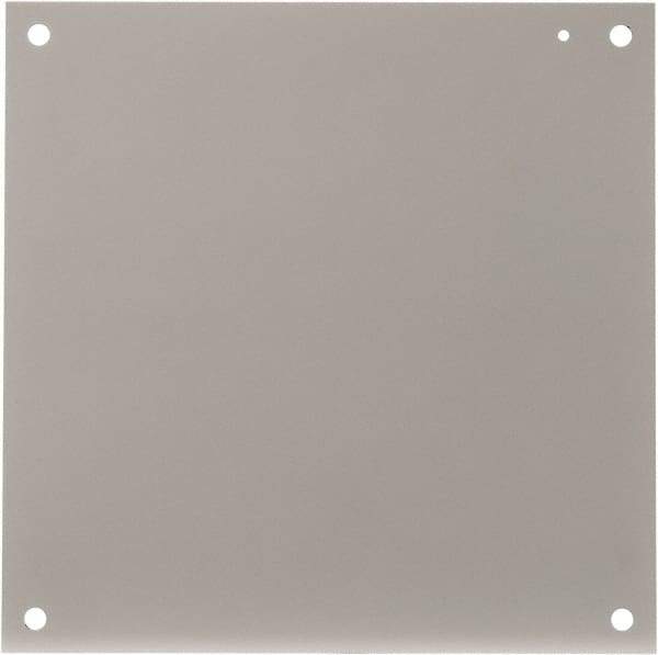 Cooper B-Line - 17" OAW x 17" OAH Powder Coat Finish Electrical Enclosure Nonperforated Panel - 20" x 20" Box, 12 Gauge Steel, Use with 202010-12/20206-12/20208-12 - Americas Industrial Supply