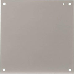 Cooper B-Line - 17" OAW x 17" OAH Powder Coat Finish Electrical Enclosure Nonperforated Panel - 20" x 20" Box, 12 Gauge Steel, Use with 202010-12/20206-12/20208-12 - Americas Industrial Supply