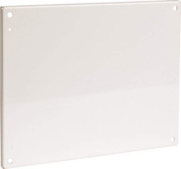 Cooper B-Line - 16-7/8" OAW x 20-7/8" OAH Powder Coat Finish Electrical Enclosure Flanged Panel - 24" x 20" Box, 12 Gauge Steel, Use with 20246-12/20248-12/242010-12/242012-12/242016-12/24206-12/24208-12 - Americas Industrial Supply