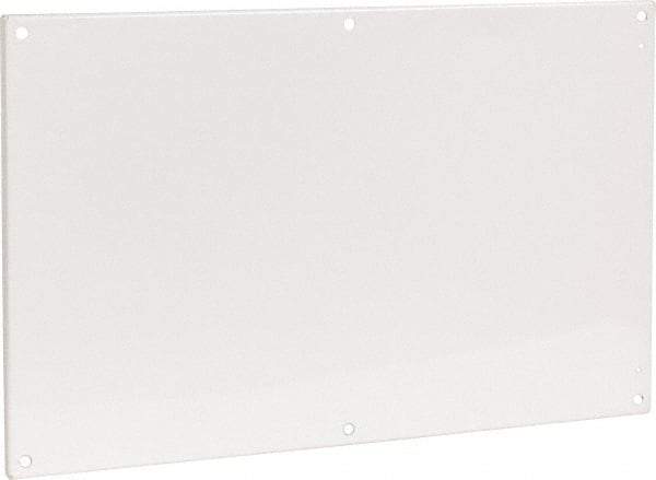 Cooper B-Line - 20-7/8" OAW x 32-7/8" OAH Powder Coat Finish Electrical Enclosure Flanged Panel - 36" x 24" Box, 12 Gauge Steel, Use with 362410-12/362412-12/36246-12/36248-12 - Americas Industrial Supply