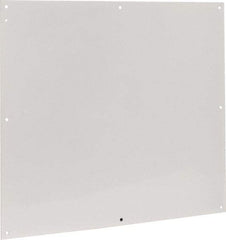 Cooper B-Line - 28-1/2" OAW x 32" OAH Powder Coat Finish Electrical Enclosure Nonperforated Panel - 36" x 30" Box, 14 Gauge Steel, Use with 363012-1/36306-1/36308-1 - Americas Industrial Supply