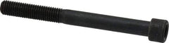 Made in USA - 1/4-28 UNF Hex Socket Drive, Socket Cap Screw - Alloy Steel, Black Oxide Finish, Partially Threaded, 2-1/2" Length Under Head - Americas Industrial Supply