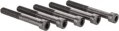 Made in USA - 1/2-20 UNF Hex Socket Drive, Socket Cap Screw - Alloy Steel, Black Oxide Finish, Partially Threaded, 4" Length Under Head - Americas Industrial Supply