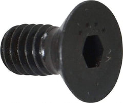 Made in USA - 5/16-18 UNC Hex Socket Drive, 82° Flat Screw - Alloy Steel, Black Oxide Finish, Fully Threaded, 5/8" OAL - Americas Industrial Supply