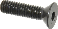 Made in USA - 5/16-18 UNC Hex Socket Drive, 82° Flat Screw - Alloy Steel, Black Oxide Finish, Fully Threaded, 1-1/4" OAL - Americas Industrial Supply