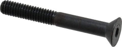 Made in USA - 5/16-18 UNC Hex Socket Drive, 82° Flat Screw - Alloy Steel, Black Oxide Finish, Fully Threaded, 2-1/2" OAL - Americas Industrial Supply