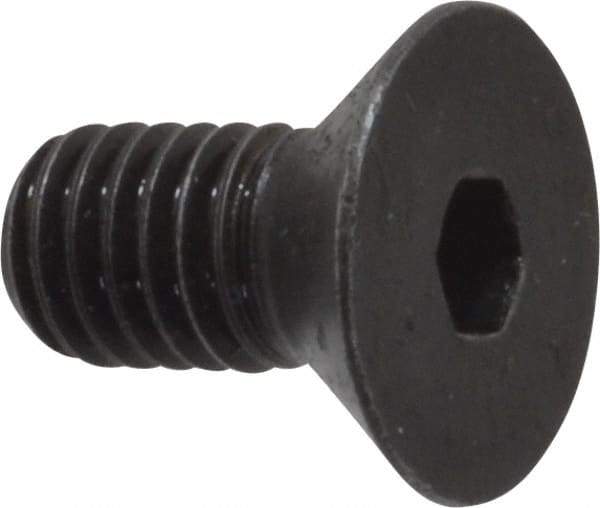Made in USA - 3/8-16 UNC Hex Socket Drive, 82° Flat Screw - Alloy Steel, Black Oxide Finish, Fully Threaded, 3/4" OAL - Americas Industrial Supply