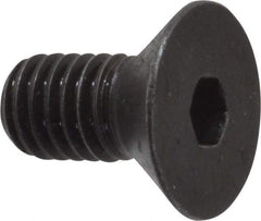 Made in USA - 3/8-16 UNC Hex Socket Drive, 82° Flat Screw - Alloy Steel, Black Oxide Finish, Fully Threaded, 3/4" OAL - Americas Industrial Supply