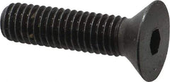 Made in USA - 3/8-16 UNC Hex Socket Drive, 82° Flat Screw - Alloy Steel, Black Oxide Finish, Fully Threaded, 1-1/2" OAL - Americas Industrial Supply