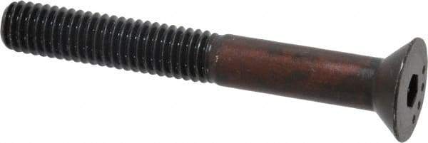 Made in USA - 3/8-16 UNC Hex Socket Drive, 82° Flat Screw - Alloy Steel, Black Oxide Finish, Partially Threaded, 3" OAL - Americas Industrial Supply