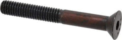 Made in USA - 3/8-16 UNC Hex Socket Drive, 82° Flat Screw - Alloy Steel, Black Oxide Finish, Partially Threaded, 3" OAL - Americas Industrial Supply