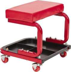 Value Collection - 260 Lb Capacity, 4 Wheel Creeper Seat with Tray - Steel, 14" High x 14 Wide - Americas Industrial Supply