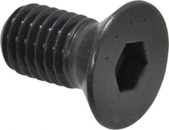 Made in USA - 1/2-13 UNC Hex Socket Drive, 82° Flat Screw - Alloy Steel, Black Oxide Finish, Fully Threaded, 1" OAL - Americas Industrial Supply