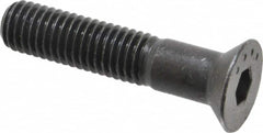 Made in USA - 1/2-13 UNC Hex Socket Drive, 82° Flat Screw - Alloy Steel, Black Oxide Finish, Partially Threaded, 2-1/2" OAL - Americas Industrial Supply
