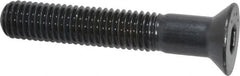 Made in USA - 1/2-13 UNC Hex Socket Drive, 82° Flat Screw - Alloy Steel, Black Oxide Finish, Partially Threaded, 3" OAL - Americas Industrial Supply