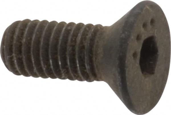 Made in USA - #10-32 UNF Hex Socket Drive, 82° Flat Screw - Alloy Steel, Black Oxide Finish, Fully Threaded, 1/2" OAL - Americas Industrial Supply