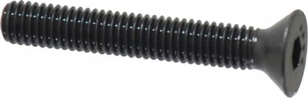 Made in USA - #10-32 UNF Hex Socket Drive, 82° Flat Screw - Alloy Steel, Black Oxide Finish, Fully Threaded, 1-1/4" OAL - Americas Industrial Supply