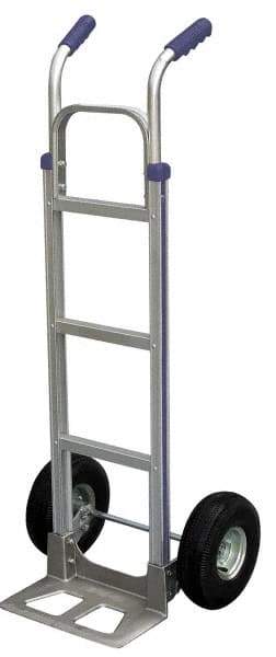 Vestil - 500 Lb Capacity 52-1/2" OAH Hand Truck - Dual Handle, Aluminum - Americas Industrial Supply