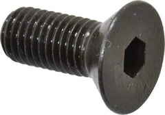 Made in USA - 1/4-28 UNF Hex Socket Drive, 82° Flat Screw - Alloy Steel, Black Oxide Finish, Fully Threaded, 5/8" OAL - Americas Industrial Supply