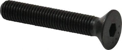 Made in USA - 1/4-28 UNF Hex Socket Drive, 82° Flat Screw - Alloy Steel, Black Oxide Finish, Fully Threaded, 1-1/2" OAL - Americas Industrial Supply