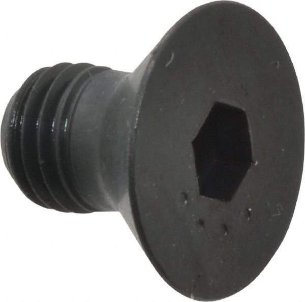 Made in USA - 5/16-24 UNF Hex Socket Drive, 82° Flat Screw - Alloy Steel, Black Oxide Finish, Fully Threaded, 1/2" OAL - Americas Industrial Supply