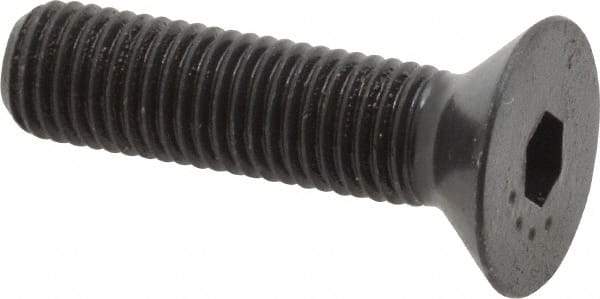 Made in USA - 5/16-24 UNF Hex Socket Drive, 82° Flat Screw - Alloy Steel, Black Oxide Finish, Fully Threaded, 1-1/4" OAL - Americas Industrial Supply