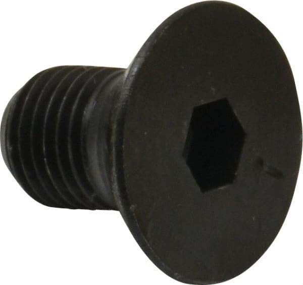 Made in USA - 3/8-24 UNF Hex Socket Drive, 82° Flat Screw - Alloy Steel, Black Oxide Finish, Fully Threaded, 5/8" OAL - Americas Industrial Supply