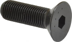 Made in USA - 3/8-24 UNF Hex Socket Drive, 82° Flat Screw - Alloy Steel, Black Oxide Finish, Fully Threaded, 1-1/4" OAL - Americas Industrial Supply