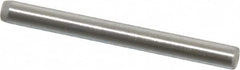 Made in USA - 1/16" Diam x 5/8" Pin Length Grade 8 Alloy Steel Standard Dowel Pin - Bright Finish, 1 Beveled & 1 Rounded End - Americas Industrial Supply