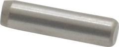Made in USA - 3/32" Diam x 3/8" Pin Length Grade 8 Alloy Steel Standard Dowel Pin - Bright Finish, 1 Beveled & 1 Rounded End - Americas Industrial Supply